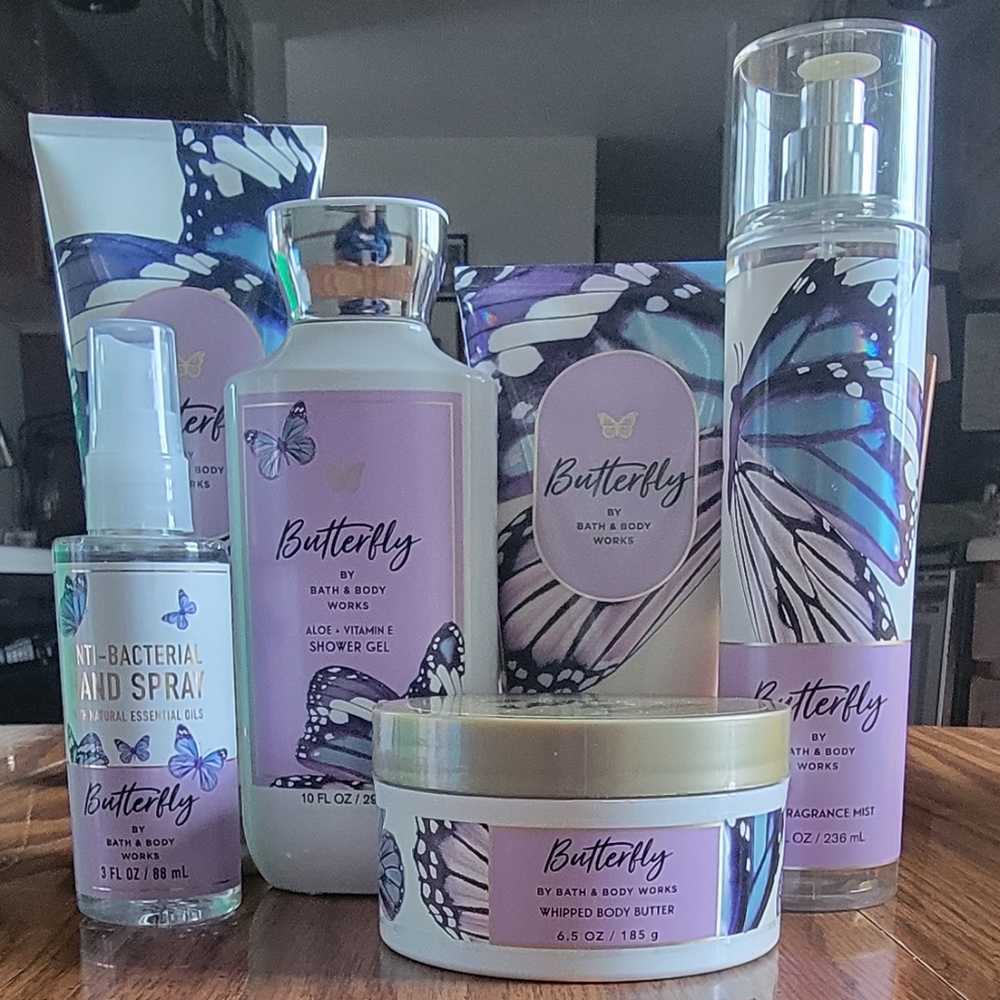 Bath and Body Works Butterfly Body Care Set